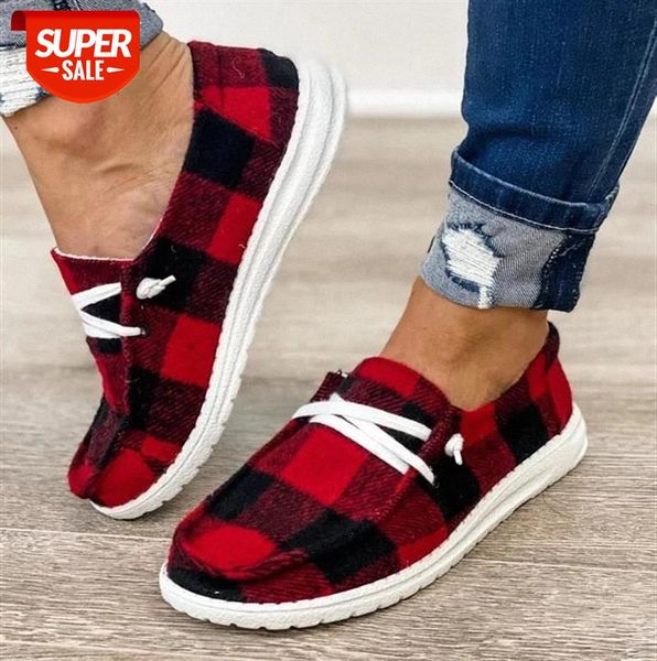 

women lace up canvas shoes soft loafers breathable casual flats plus size summer 2020 #uh0y