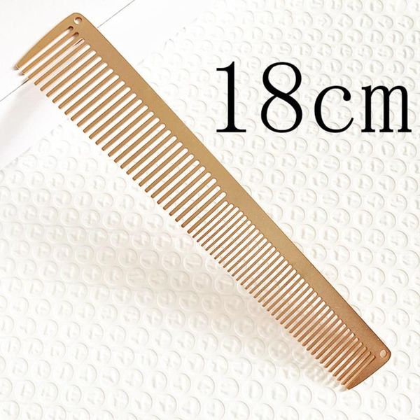

hair brushes men's stainless steel comb anti static hairdressing clipper combs professional styling tool for barber haircut salon home, Silver