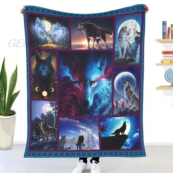 

blankets howling wolf decke sherpa bettwÃ¤sche weiche blanket