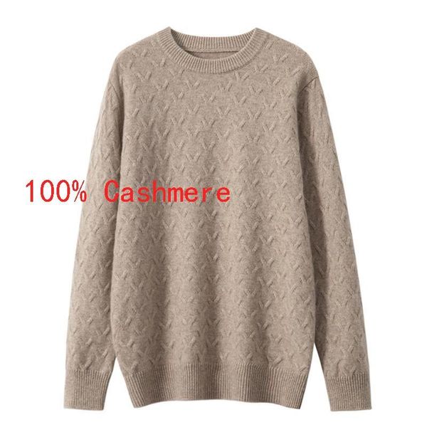 

men's sweaters arrival fashion autumn and winter thickened casual round neck pullovers men 100% cashmere sweater size s  l xl 2xl 3xl, White;black