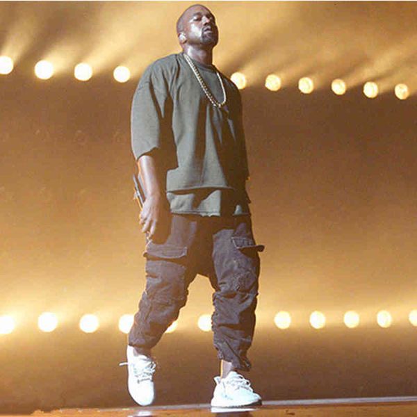 

t shirt summer kanye west trendy streetwear harajuku plain t-shirt 24 men oversized short sleeve solid color basic tees, White;black