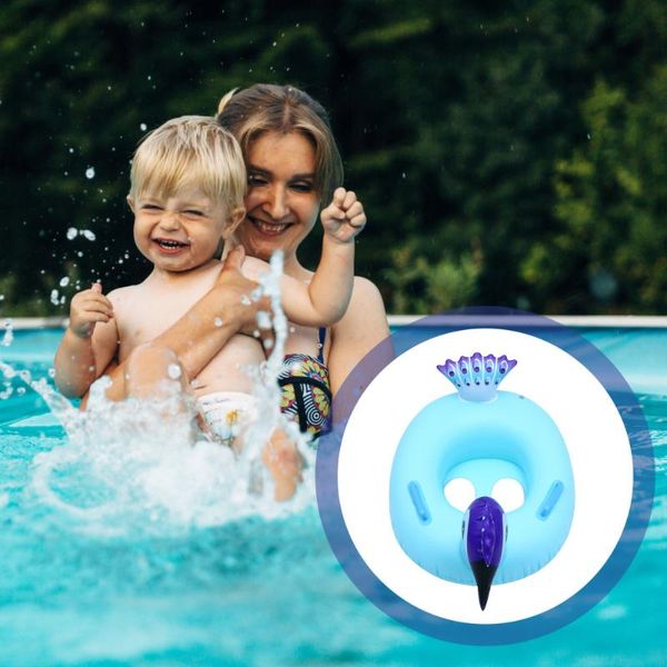 

baby pool float seat swim ring peacocks design swimming life vest & buoy