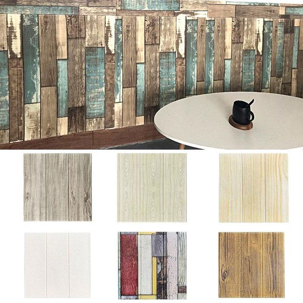 

wallpapers 3d wood grain wall stickers paper brick stone foam wallpaper self-adhesive living room bedroom kitchen proof mildew