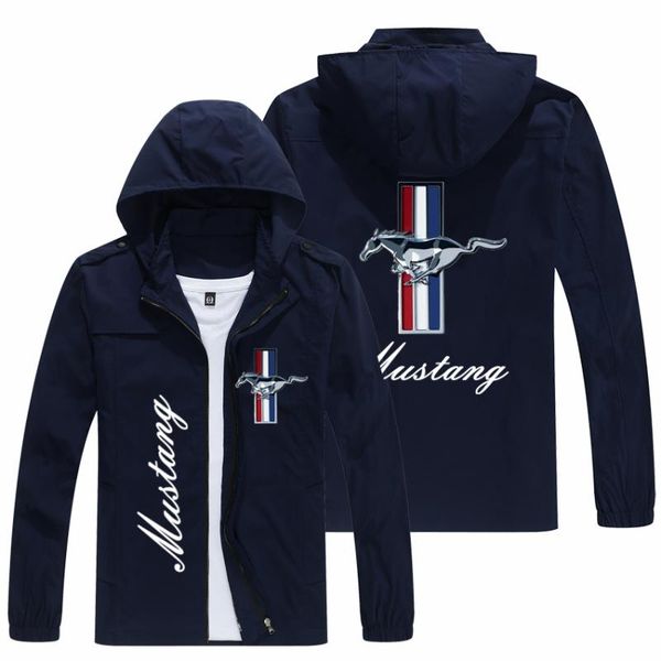

men's jackets spring and autumn ford mustang logo jacket military uniform windbreaker outdoor windproof masculine, Black;brown