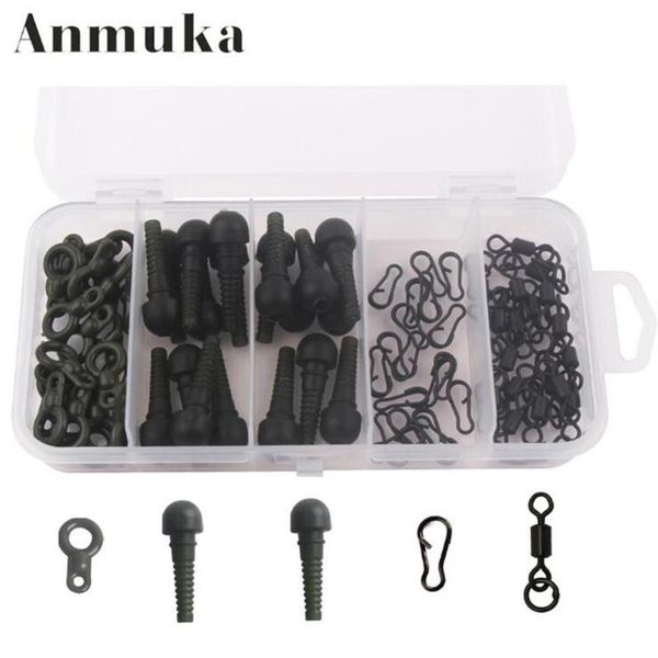 

fishing accessories lumiparty 20pcs/set carp tackle box chod rig safety sleeves lead clips slide rigs