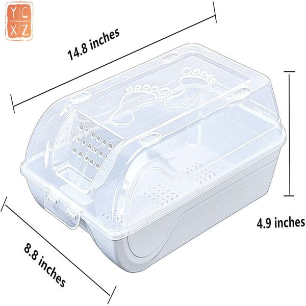 

clothing & wardrobe storage 3pcs transparent plastic shoe box rack bins drawers folding combination flip cover room organizer
