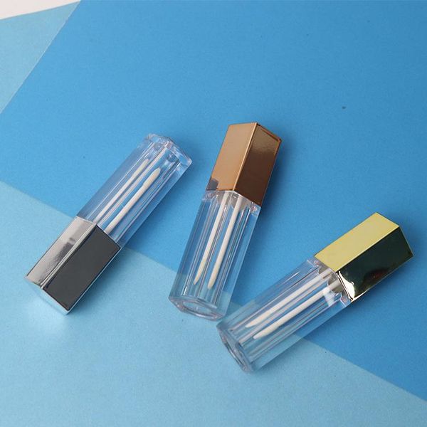 

storage bottles & jars 20pcs portable pentagonal empty lipgloss bottle diy lip gloss container transprent refillable lipstick tube
