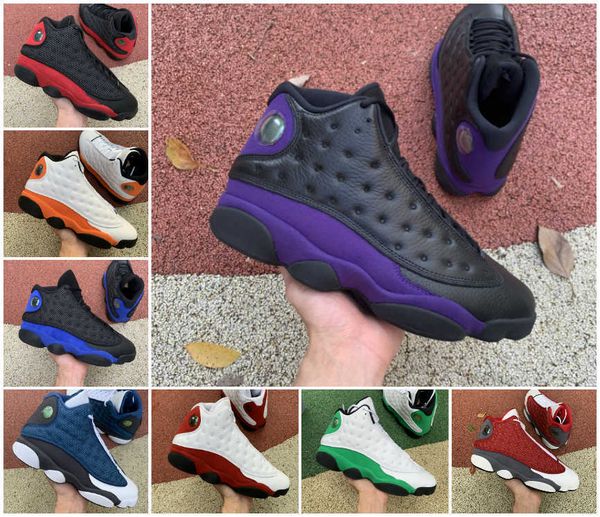 

mens 13 basketball shoes 13s gym red flint grey starfish white lucky green jumpman court purple he got game bred chicago