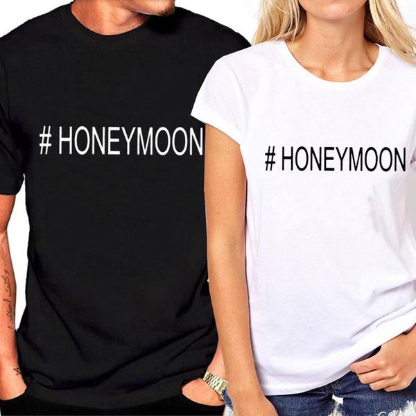 

women's t-shirt summer tees couple clothes t shirt for lovers o-neck casual fashion short-sleeved t-shirts women, White