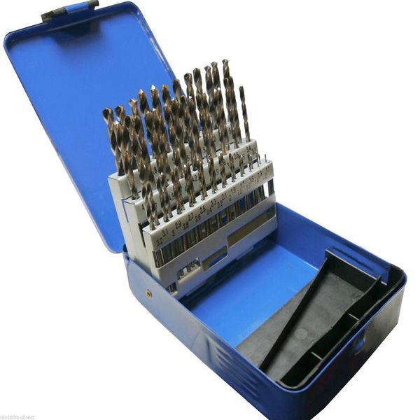 

professional drill bits 51pc engineering bit set hss 1 - 6mm in 0.1mm increments