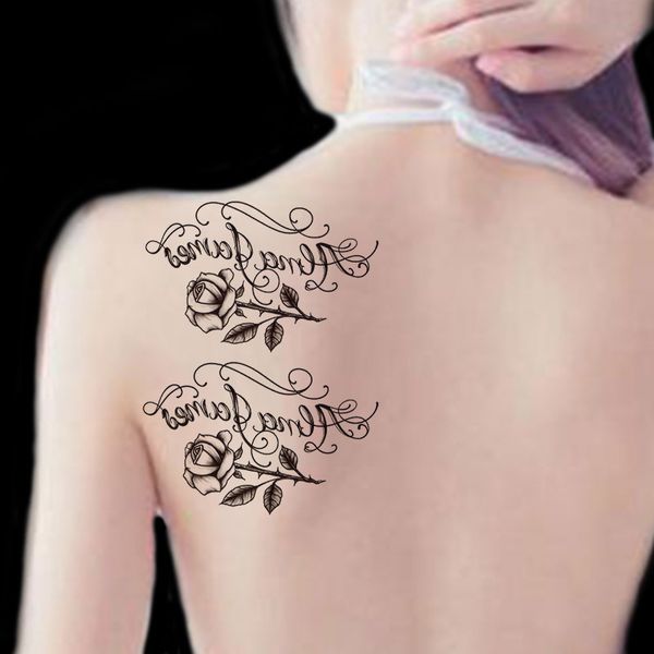 

tattoo sticker waterproof female lasting small fresh lotus plum blossom other shore flower