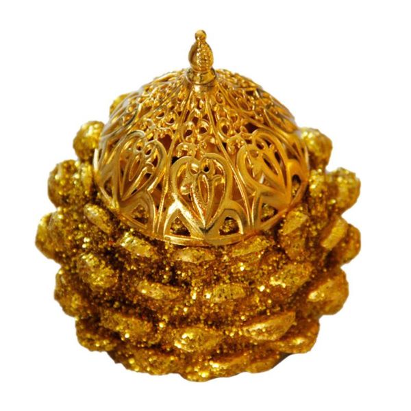 

1pc deskfurnace pine cone incense holder aroma stove decor fragrance lamps