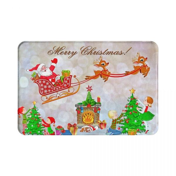 

bath mats 40cmx60cm christmas absorbent non-slip door mat floor
