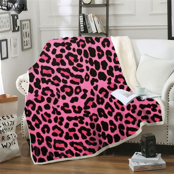 

cloocl blankets beautiful leopard pattern 3d print air conditioning sofa travel throw blanket teens plush quilt