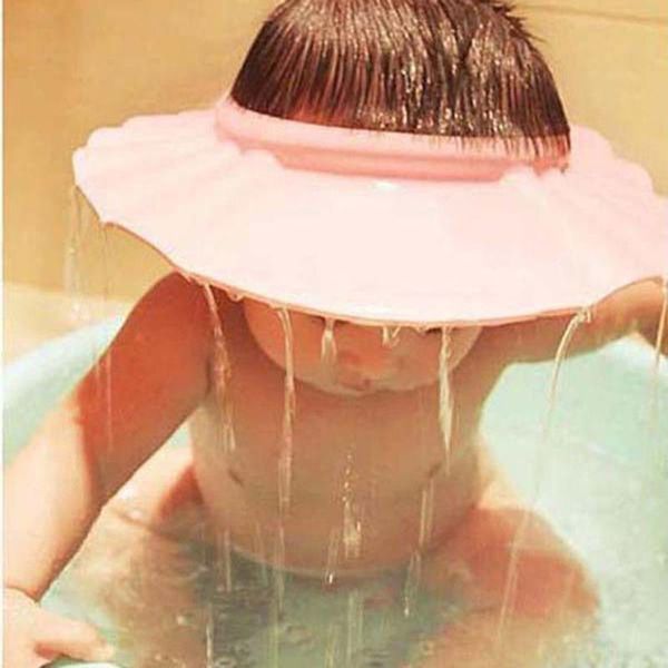 

shower caps baby children waterproof bathing cap adjustable care bath wash hair eye ear protect shampoo kids visor hat