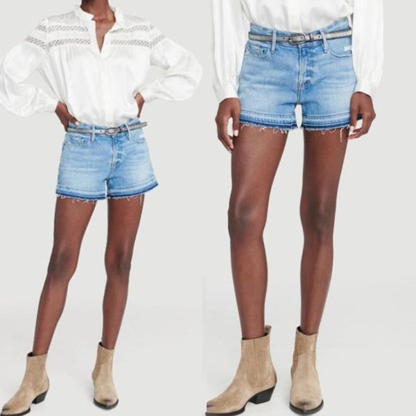 

women's shorts women denim fashion casual wild edge stretch lady, White;black