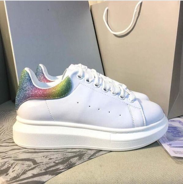 

womens mens shoes multiple colour velet back platform sneakers genuine leather trainers comfort pretty luxurys designers shoe with box, Black