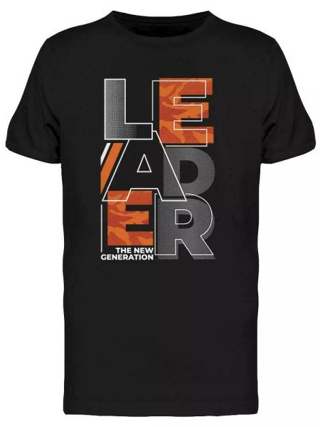 

leader stylish design tee men's -image by shutterstock, White;black
