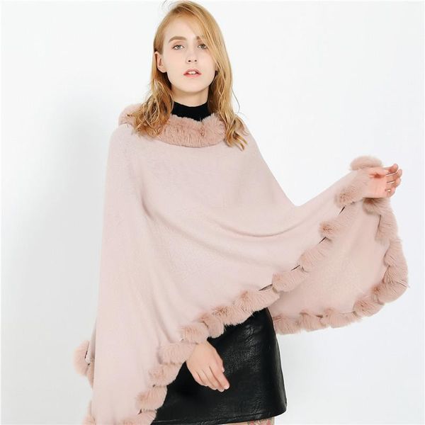 

scarves design winter warm solid ponchos and capes for women oversized shawls wraps cashmere pashmina female bufanda, Blue;gray