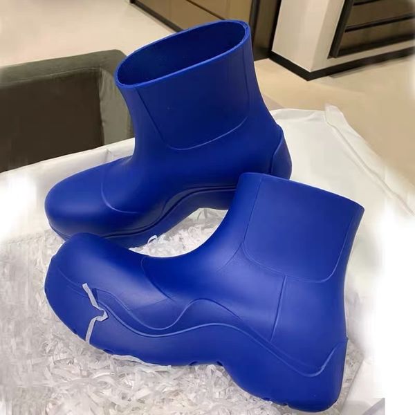 Chelsea-Stiefel für Damen, Candy, einfarbig, Rosa, Schwarz, Pistazie, Frostgelb, Splitter, modische Plattform, Martin-Stiefelette, runde Zehen, wasserdicht, für den Außenbereich