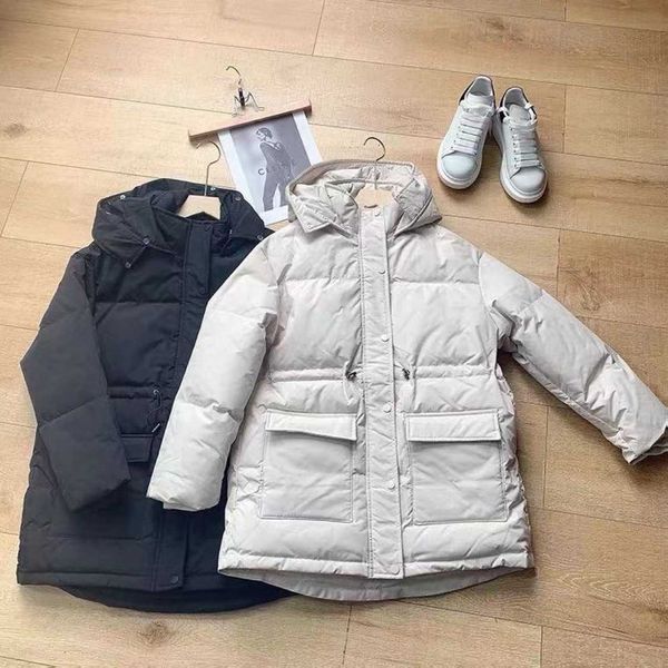 

south korea 2021 winter naked down et women's short su same hooded waist thickening