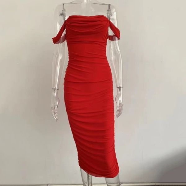 

ladies off the shoulder gauze dinner thin dress v neck strapless club without back party at night bodycon women's dresses ieif, Black;gray