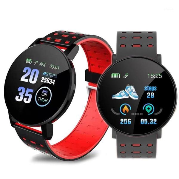 

smart wristbands 119 plus wristband heart rate watch man bracelet sports band waterproof smartwatch android with alarm clock1