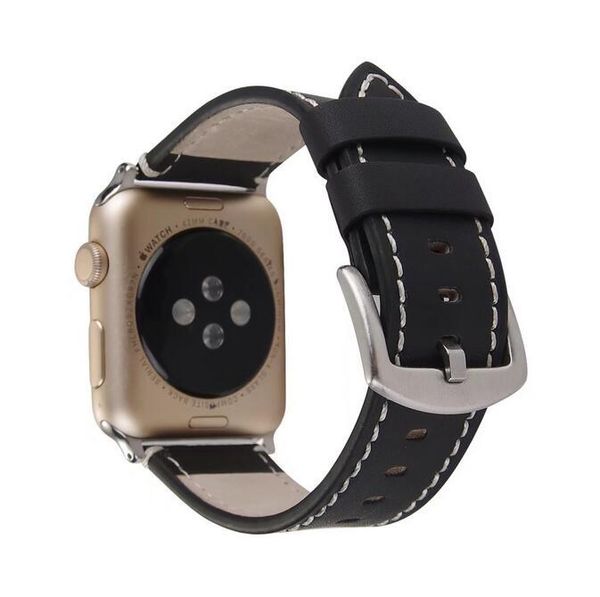 

watch bands 5 color in stock genuine strap 42mm 38mm, Black;brown