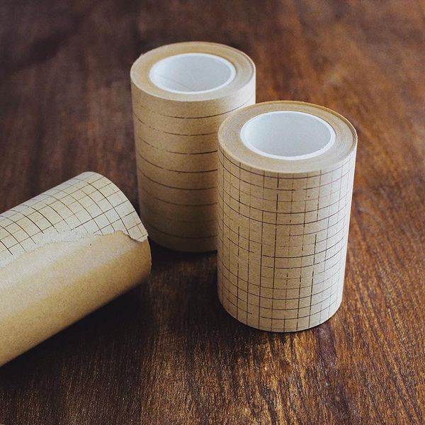 

gift wrap wide kraft paper washi tape line check pattern scrapbooking material junk journal card diy making decoration craft sticker