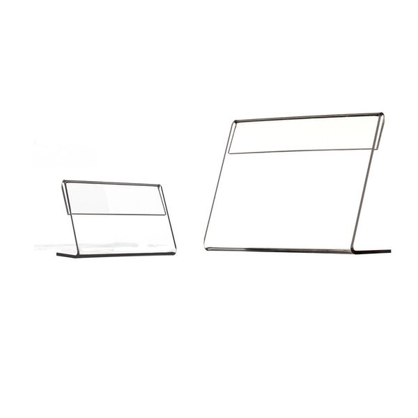 Display pubblicitario Segno di plastica Etichetta Etichetta Etichetta PREZZA PREFERI TAG PISTORE LABILE LABILE PS Clear Orizzontale TABELLO MEDICO Tipo T1MM 100PCS