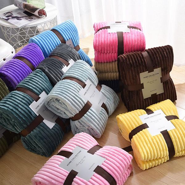 

blankets winter super soft warm blanket sofa office children travel fleece throw portable car cover