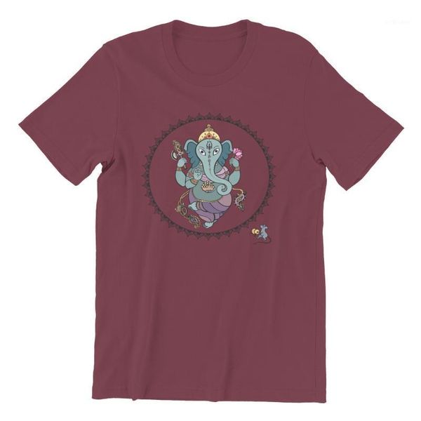 

men's t-shirt hindu god ganesha games wholesale clothes round collar men clothing 76232 t-shirts, White;black