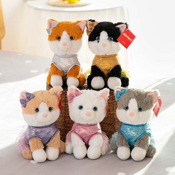 

cartoon cat plush toys children's birthday gift small appease ragdoll cute scratching machine doll