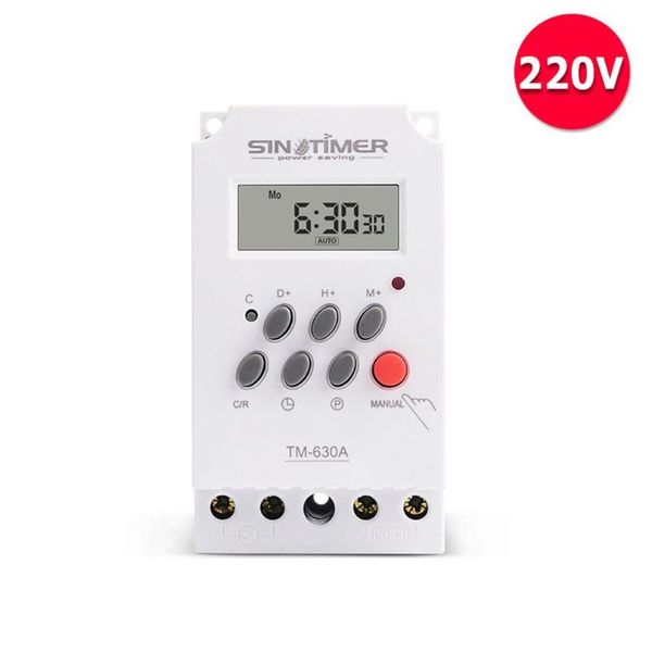 Timer Ingresso 12 V CC 7 giorni programmabili 24 ore MINI TIMER INTERRUTTORE Relè temporizzato Uscita carico Alta potenza 30 A