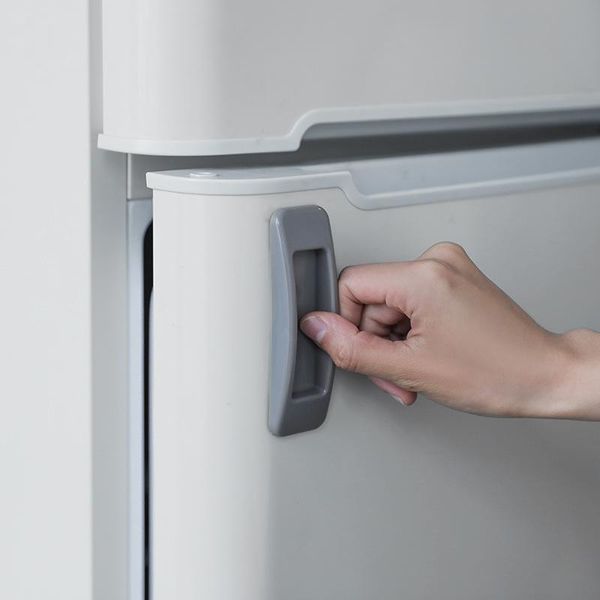 

hooks & rails 2pcs rectangular paste-type auxiliary door and window handle multi-purpose refrigerator cabinet