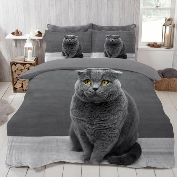 

bedding sets lovely cat set animal duvet cover kids adults with pillowcase king size 220x240 single full double