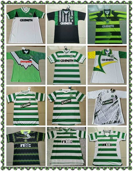 

1994 1996 82 84 86 celtic retro soccer jerseys 1991 1992 1998 1999 football shirts larsson classic vintage sutton 1995 1997 kits, Black;yellow
