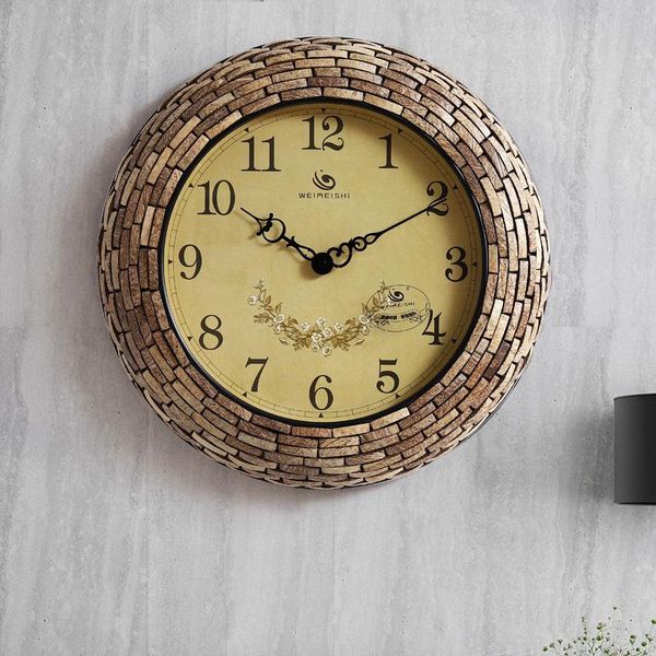 

wall clocks nordic minimalist creative clock modern design shell marble 3d fashion watches retro reloj mural handmade home decor ee50