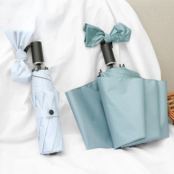 

umbrellas rainy day pocket umbrella mini folding sun parasol foldable candy color traveling rain gear