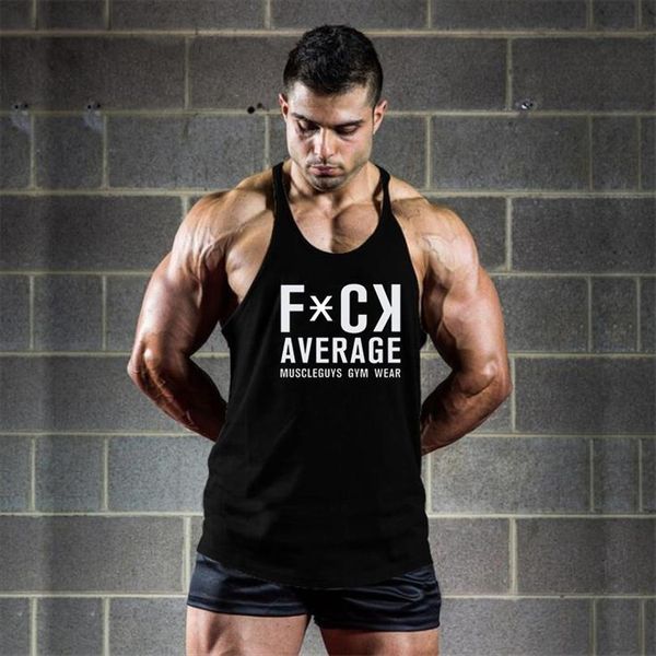 

gyms wear fitness clothing canotta bodybuilding stringer tank men y back vest cotton sleeveless shirt muscle, White;black