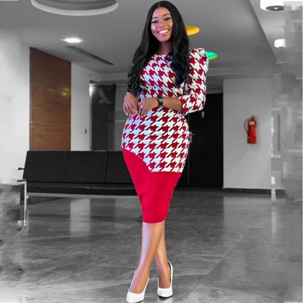 

dresses for elegent fashion style african women plus size polyester knee-length dress africa clothing s-3xl, Black;gray