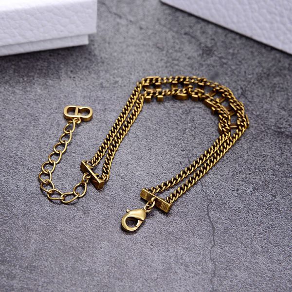 

chains 14k gold necklace for women letter clavicle chain simple women's fashion bracelet net red, Silver