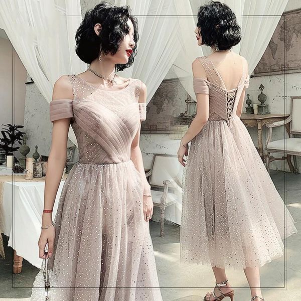 

ethnic clothing bling sequins evening party dress novelty o-neck prom temperament banquet dreamy formal slim, Red