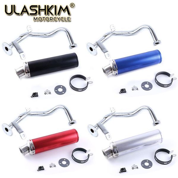 

motorcycle exhaust system gy6 50 80 scooter performance full 50cc 137qma 139qmb engine chinese parts