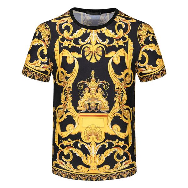 

Summer trend T-shirt graphic pattern 3D digital printing short sleeve, White;black