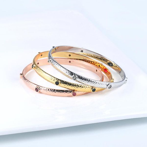 

bangle bangles for women korean style gold color charming women's bracelets fashion jewelry wholesale friends gift lady dwb031m, Black