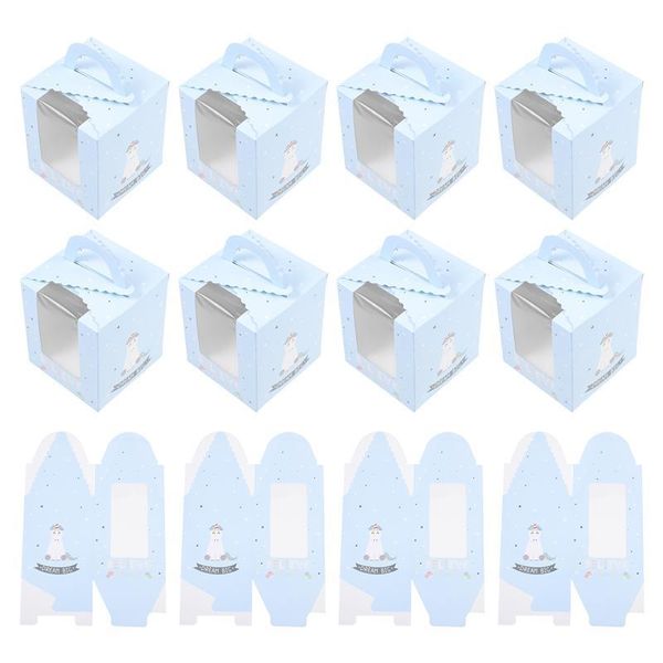

gift wrap 50pcs paper cake boxes cartoon pattern muffin containers holders
