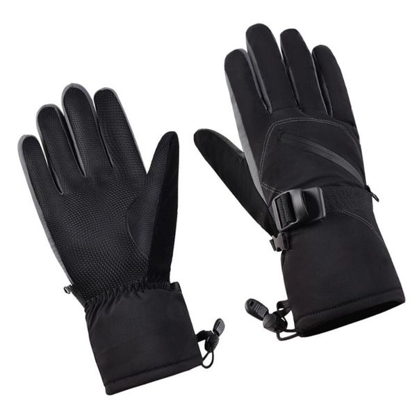 

ski gloves creative outdoor riding waterproof anti-slid sports finger for winter climbing hiking (black,