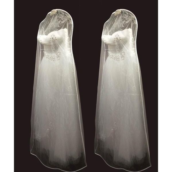 

clothing & wardrobe storage wedding dress dust cover transparent mesh gauze hanfu bag clothes jd004