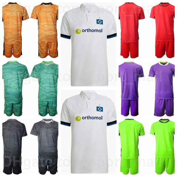 

men goalkeeper gk hamburger sv 1 daniel heuer fernandes jersey set soccer goalie 16 marko johansson 40 leo oppermann team color sport footba, Black